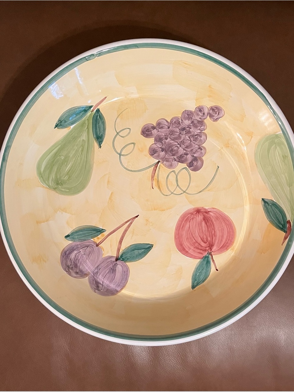 Frutta by Caleca Hand Painted 14” Pasta Serving Bowl